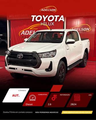 TOYOTA HILUX 2.8 D-4D TURBO DIESEL CD SR 4X4 AUTOMÁTICO